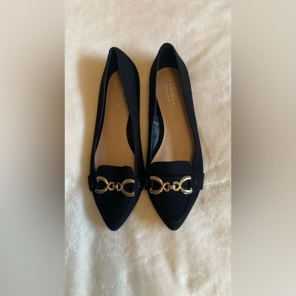 Kurt Geiger Carvela buckle ballet pump black 9